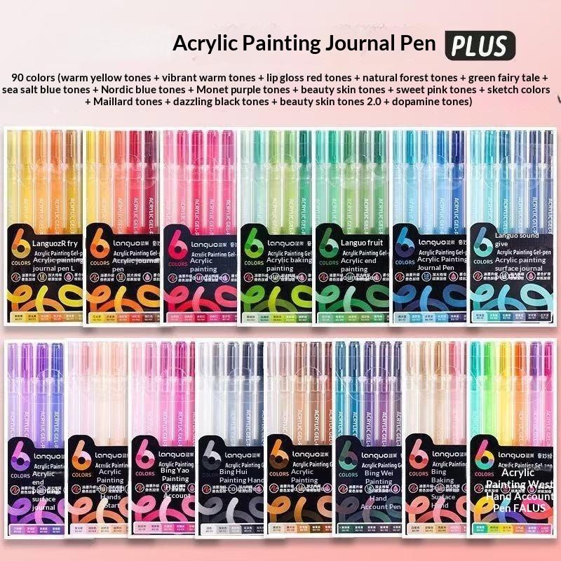 Art Craft School - Podręcznik do malowania akrylami, zestaw długopisów
