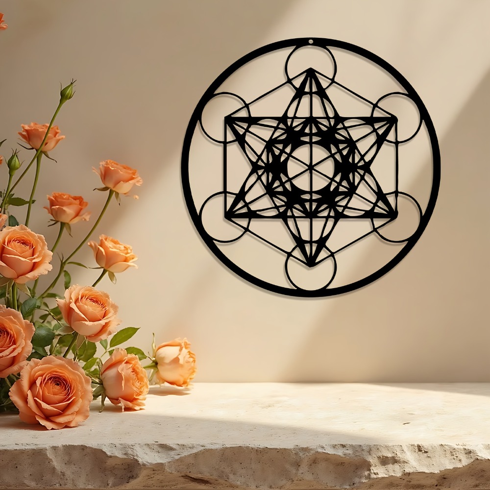 Art Crafts - CIFBUY Metalowa dekoracja ścienna Gwiazda Dawida,