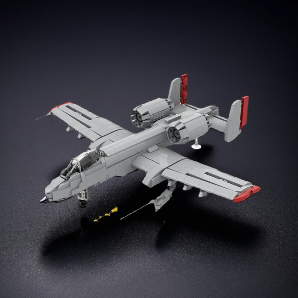 Art Craft Christmas Ideas - 2468 elementów MOC A-10 Warthog Model