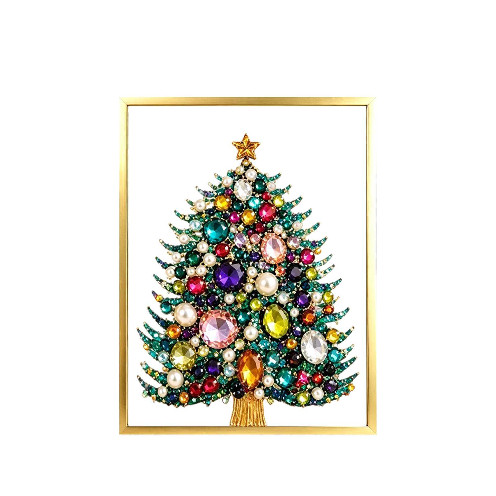 Art And Craft Xmas Tree - Zestaw do samodzielnego wykonania świątecznego obrazu