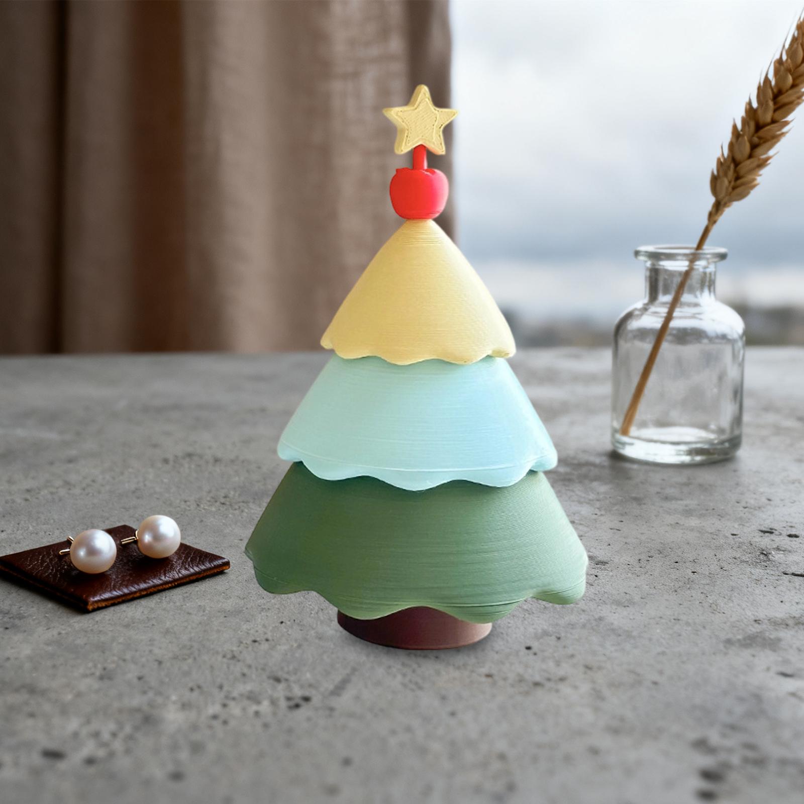 Art And Craft Xmas Tree - Pudełko na biżuterię w kształcie choinki,