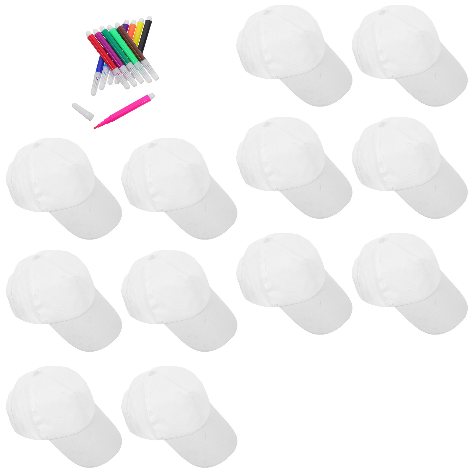 1 zestaw białych czapek baseba – Art Craft Activities recenzja i cena