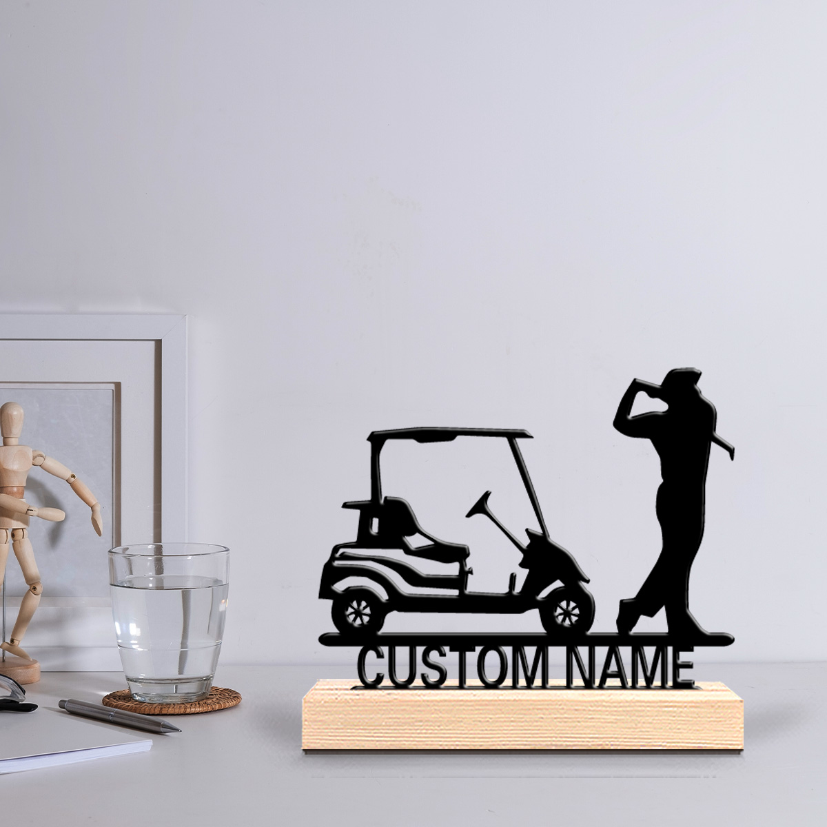 1 szt. metalowa statuetka golf – Art Craft Letter A recenzja i cena