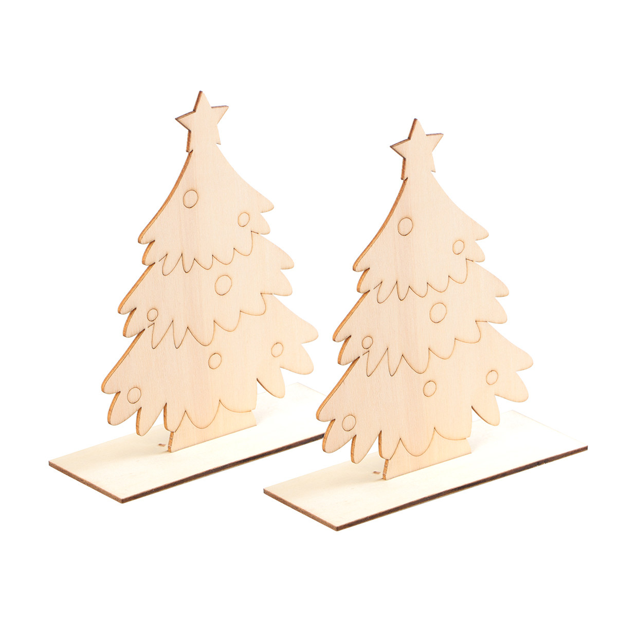 Zestaw 2 drewnianych ozdób świ – Art And Craft Xmas Tree recenzja i cena