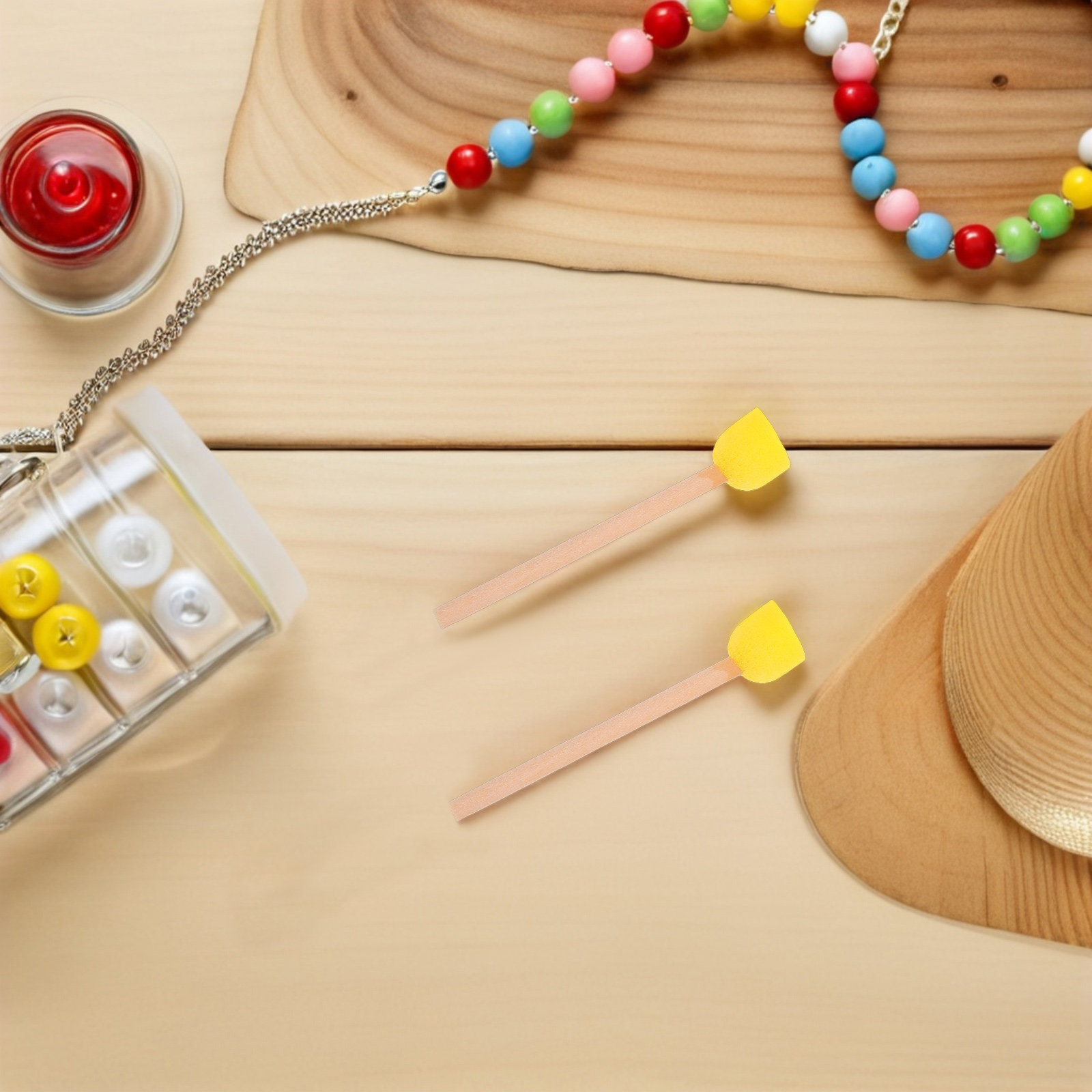 80 szt. Okrągłe pędzle gąbkowe – Art Craft For Preschoolers recenzja i cena